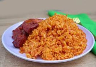 Red Jollof Rice & Beef