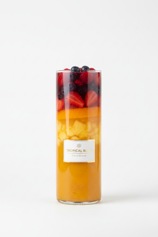 Fruit blend in 75cl transparent bottle 