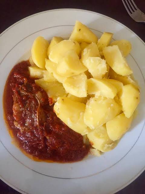 Boiled Irish Potatoes & Stew